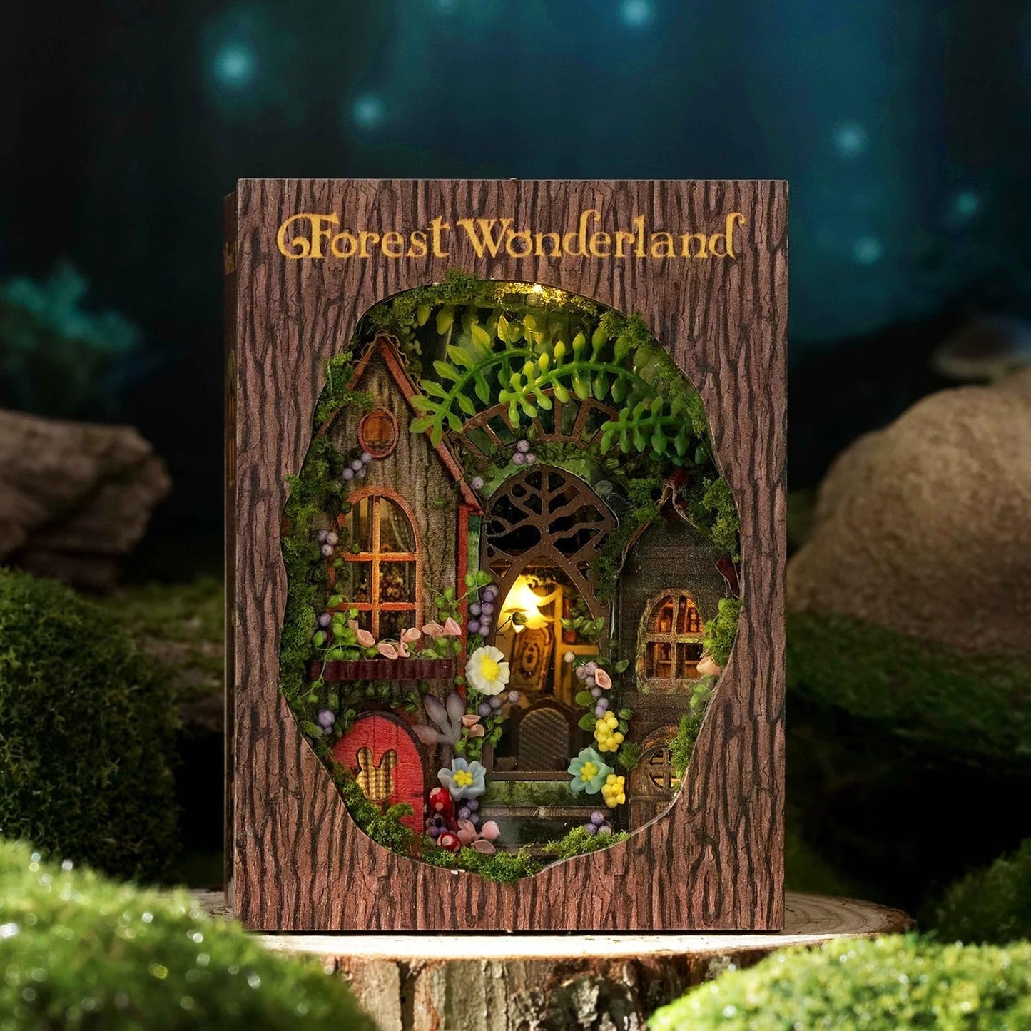 HYUKBI DIY Miniature House Kit with LED Light
