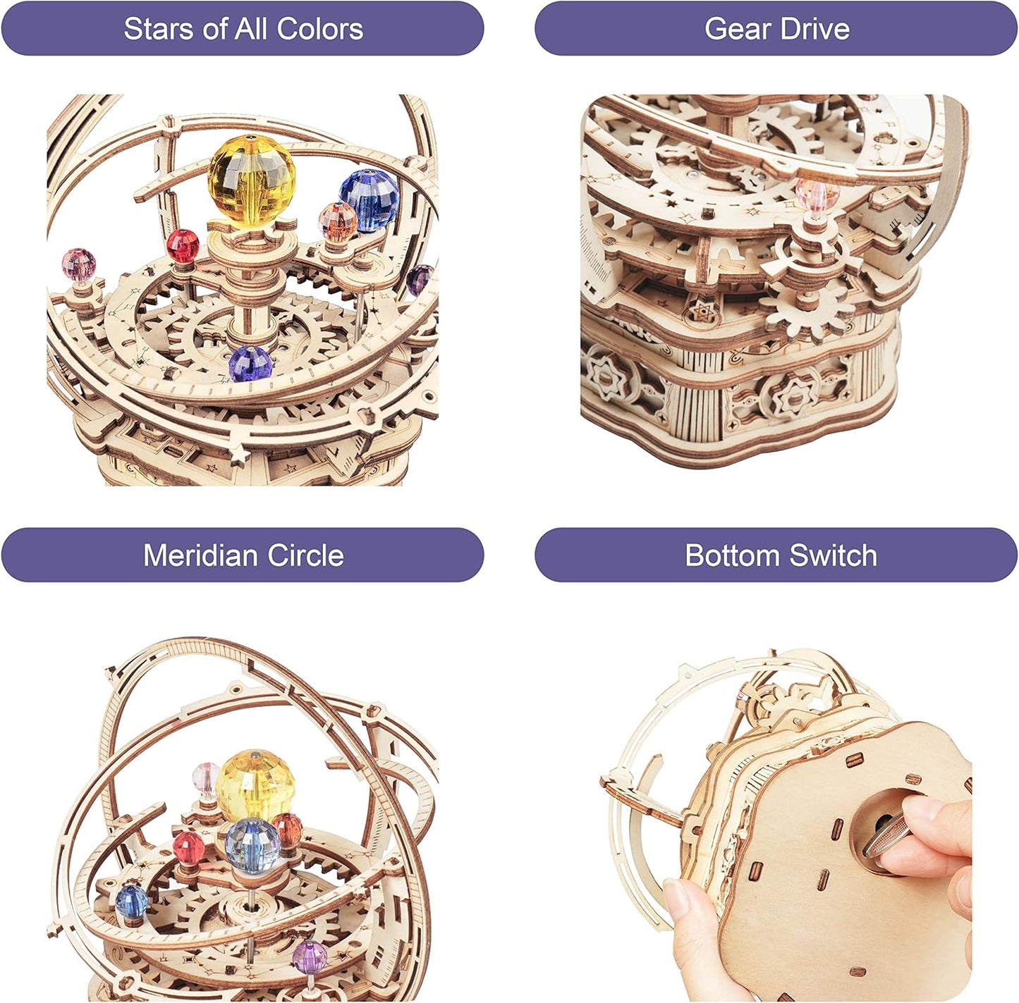 DIY 3D Wooden Puzzles - Starry Night Music Box Kit