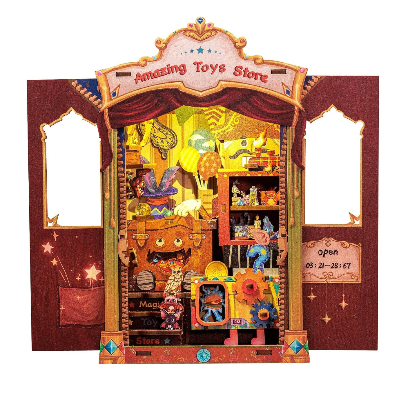 Rolife Cutebee HYUKBI DIY Booknook Dollhouse Kit 3D Wooden Puzzle