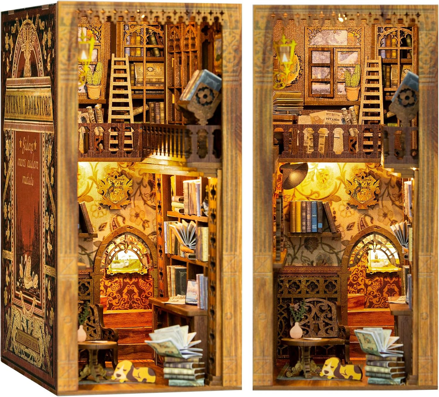 HYUKBI DIY Booknook Dollhouse Kit