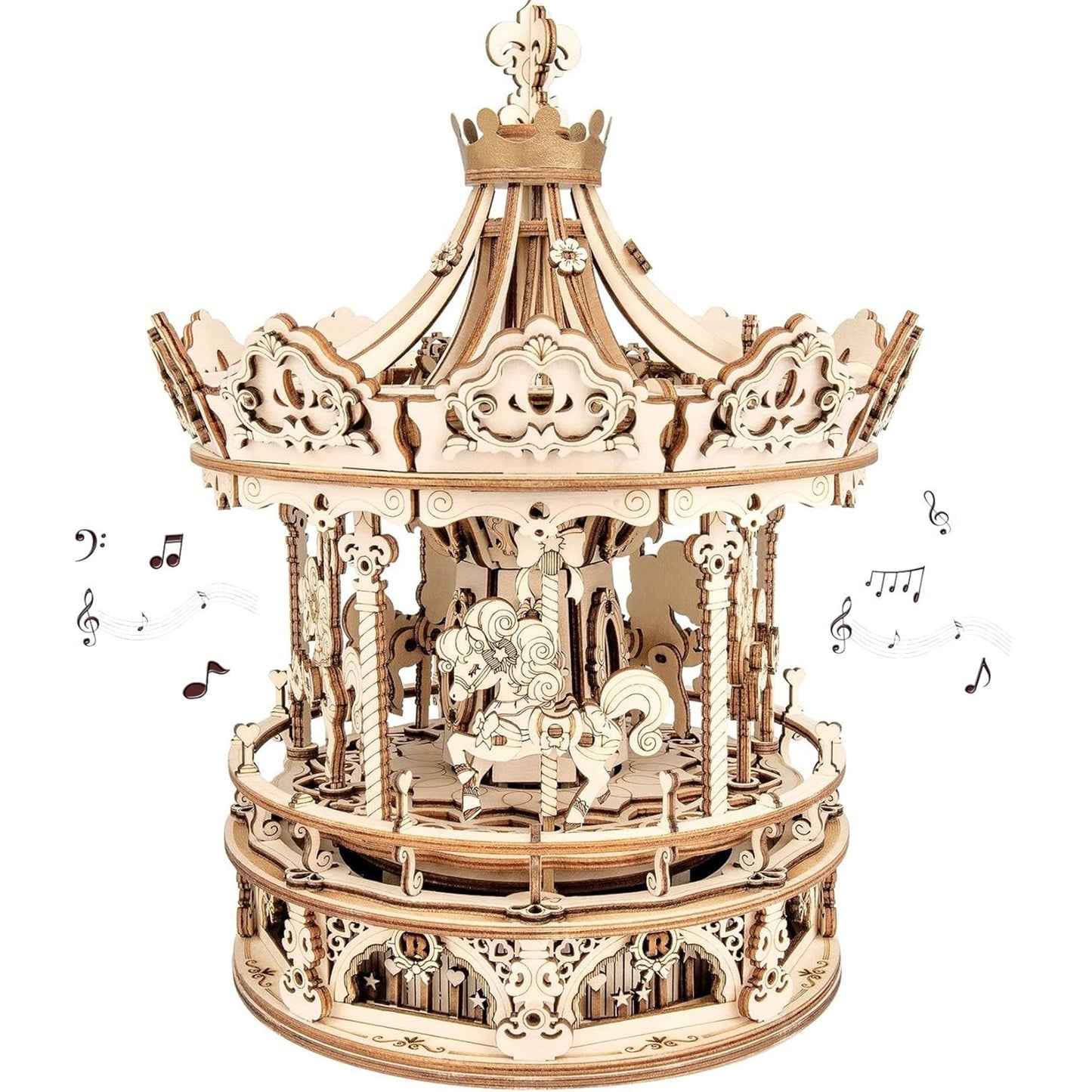3D Wooden Puzzles Music Box