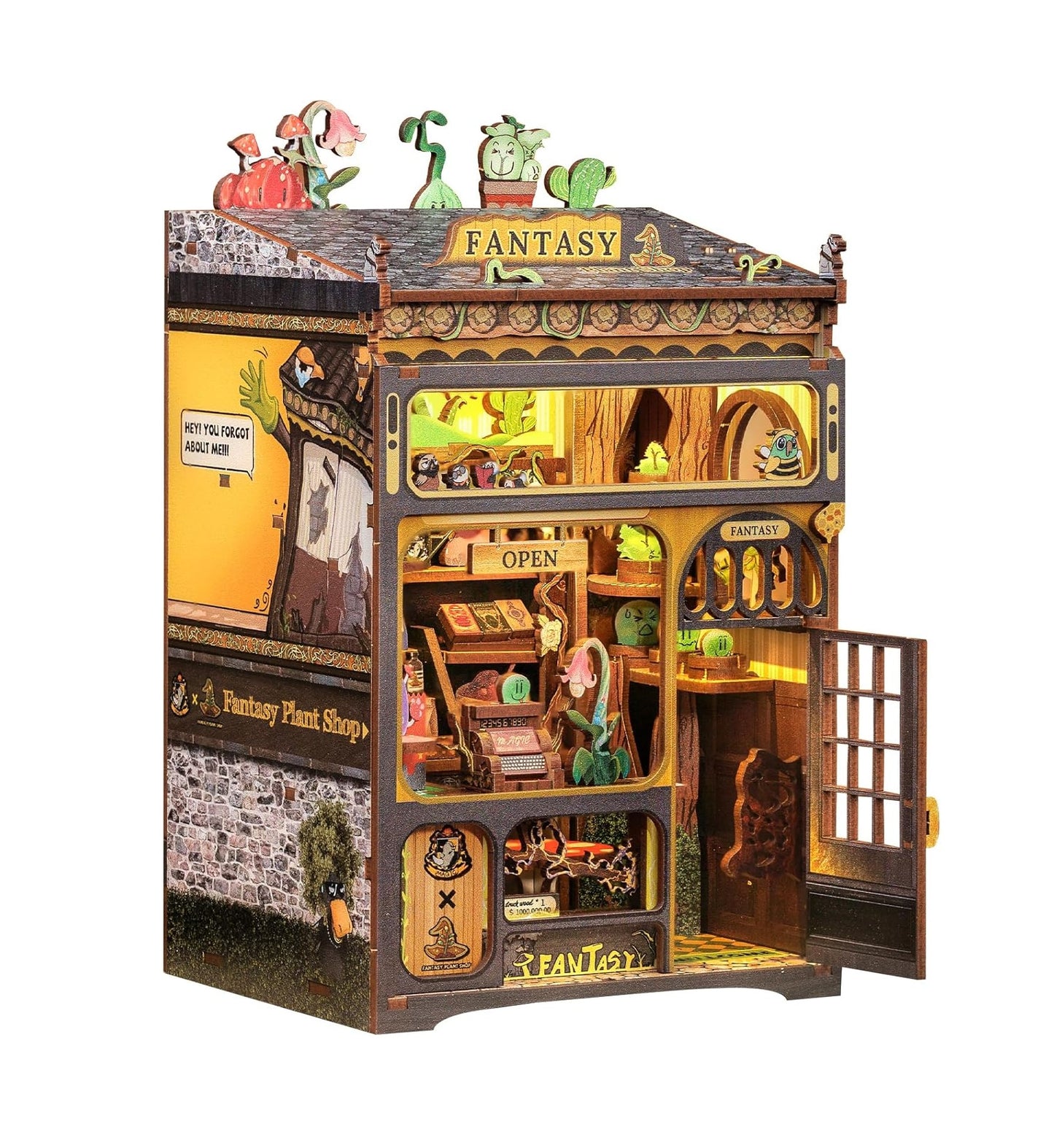 Rolife Cutebee HYUKBI DIY Booknook Dollhouse Kit 3D Wooden Puzzle