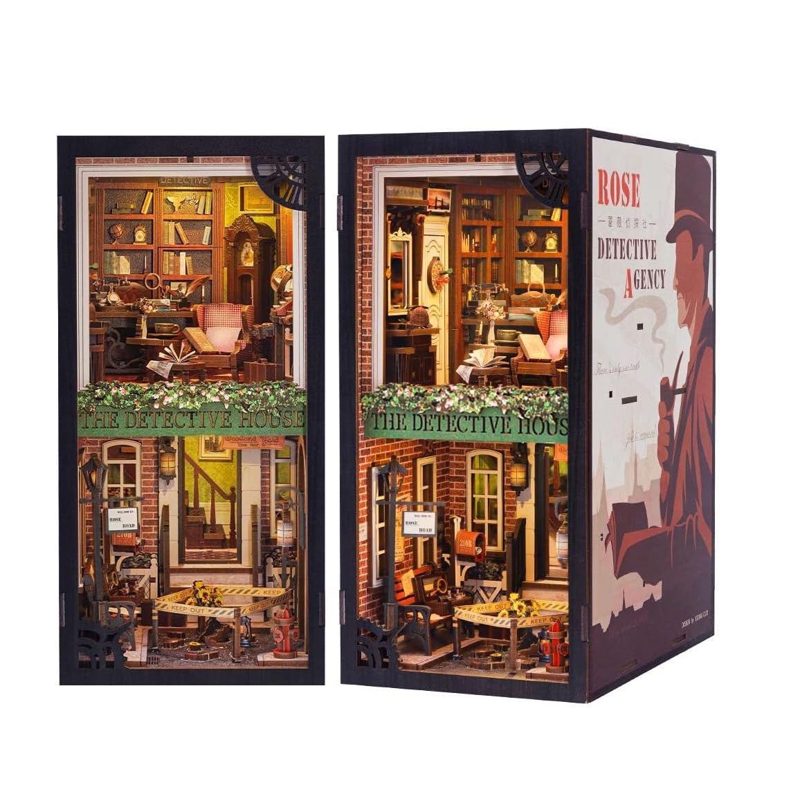 Rolife Cutebee HYUKBI DIY Booknook Dollhouse Kit 3D Wooden Puzzle
