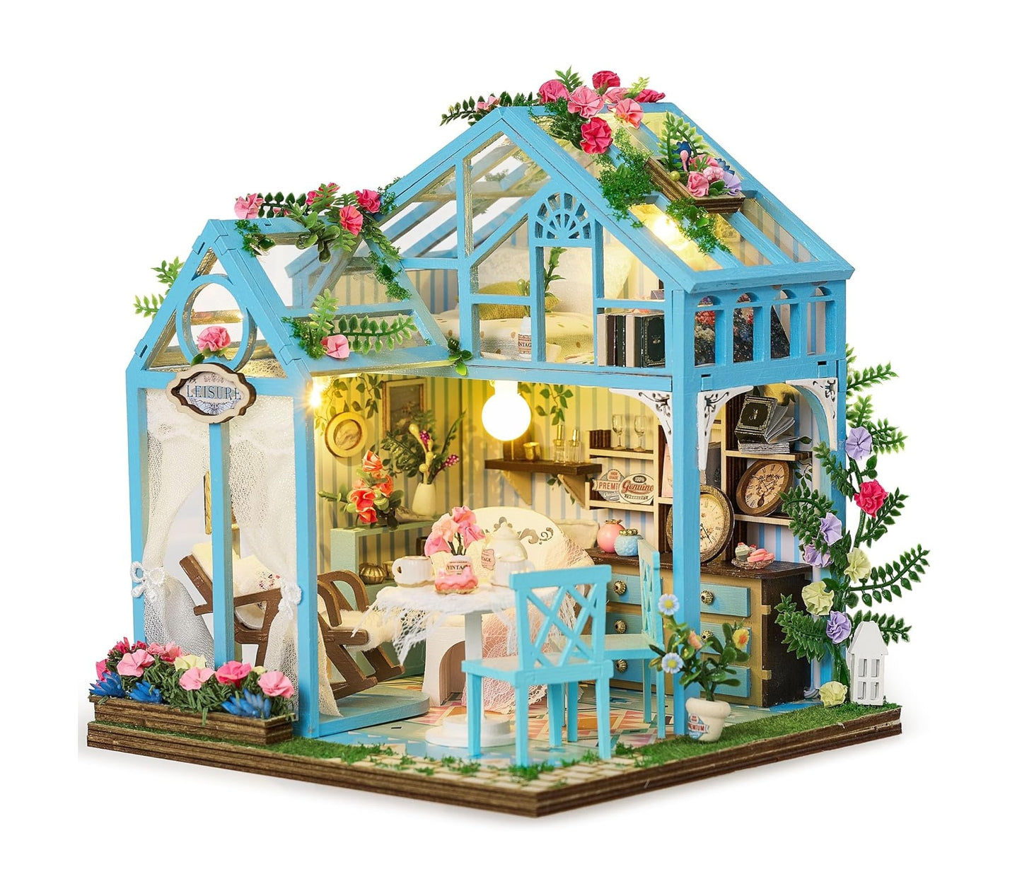 Rolife Cutebee HYUKBI DIY Booknook Dollhouse Kit 3D Wooden Puzzle