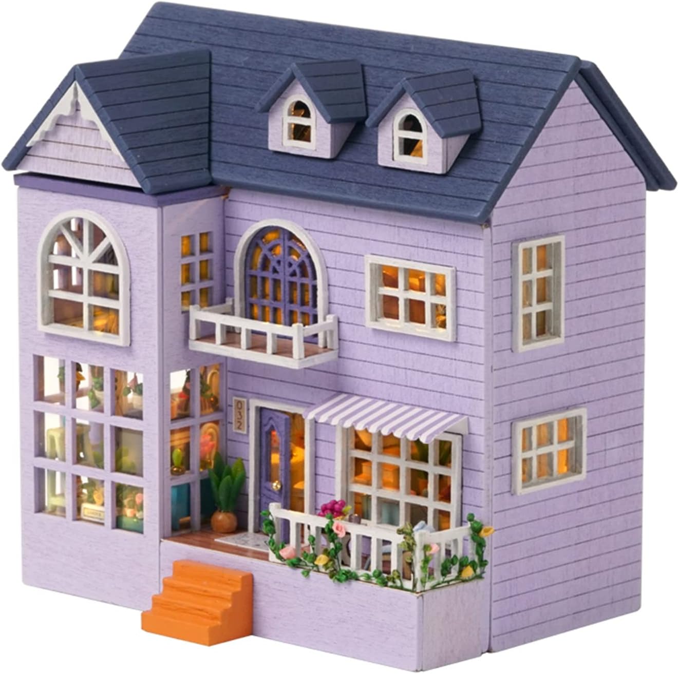 HYUKBI DIY Miniature House Kit with LED Light