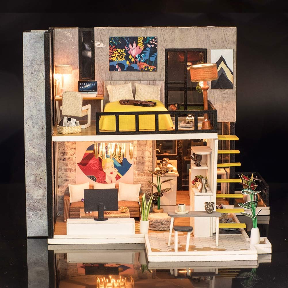 DIY Miniature Dollhouse
Rolife Cutebee HYUKBI DIY Booknook Dollhouse Kit 3D Wooden Puzzle