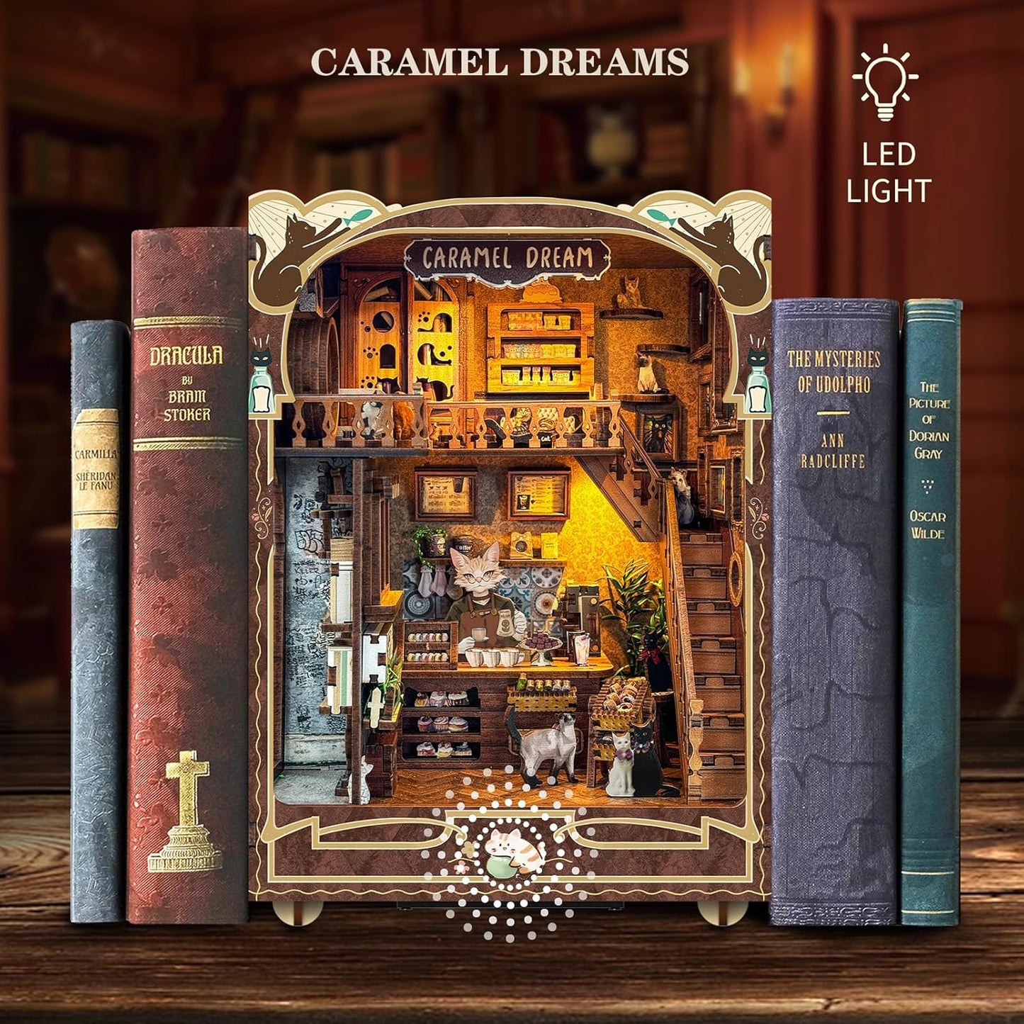 HYUKBI DIY Booknook Dollhouse Kit