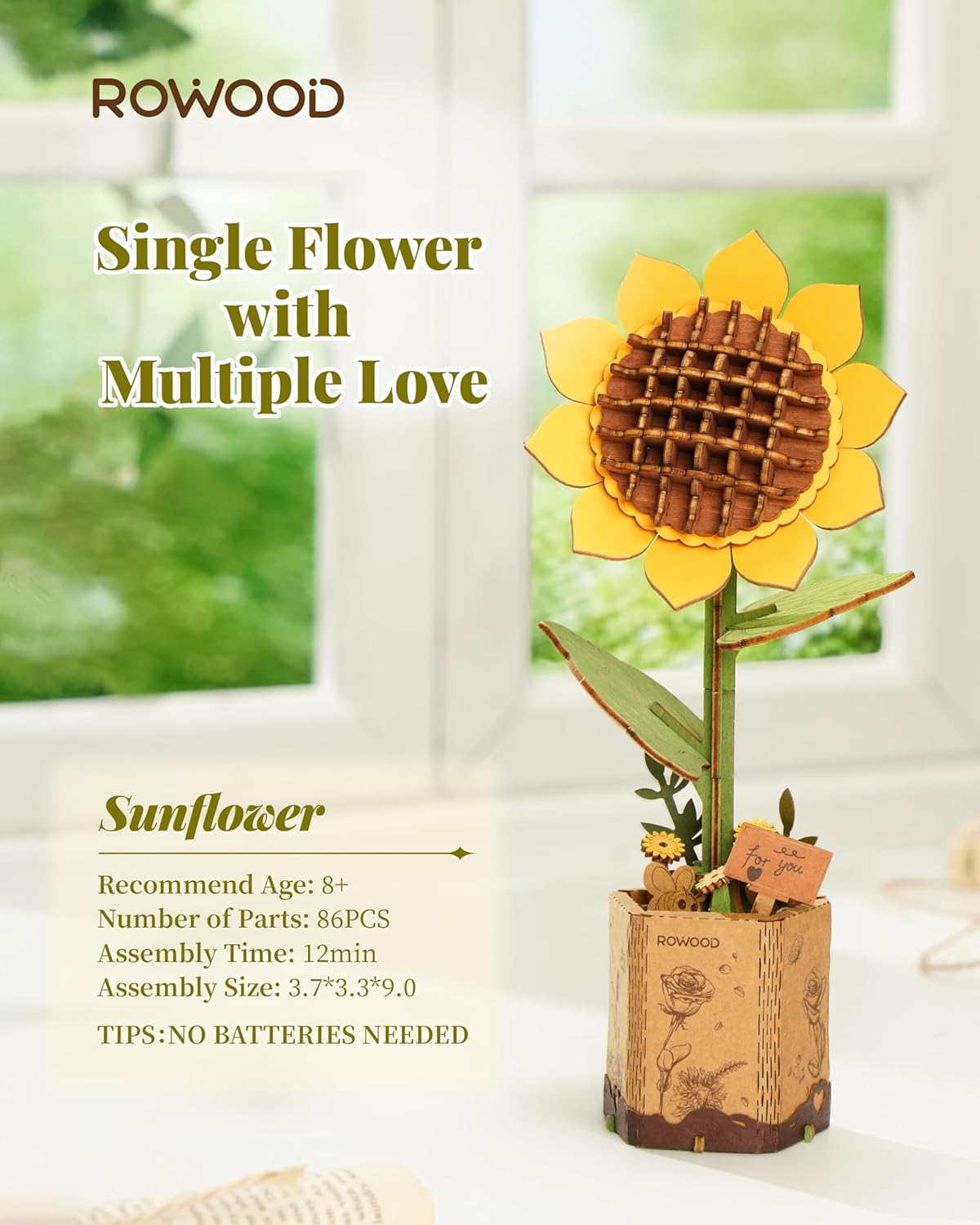 Blossom Bouquet Wooden 3D Puzzles