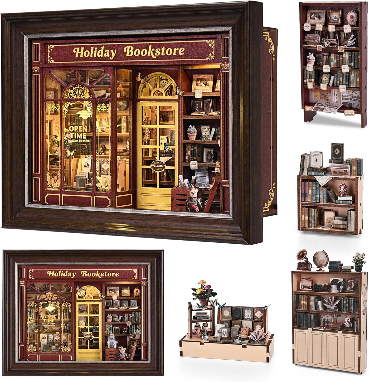 Building block, 1000pcs jigsaw puzzle, 2025 new puzzle, Adult Puzzle, Cartoon Puzzle, jigsaw puzzles,, puzzle 2000, DIY Miniature Dollhouse, Rolife, Cutebee, HYUKBI, DIY Booknook, Bookend, Dollhouse Kit, 3D Wooden Puzzle, Micro Building Blocks Set, Christmas Holiday gift