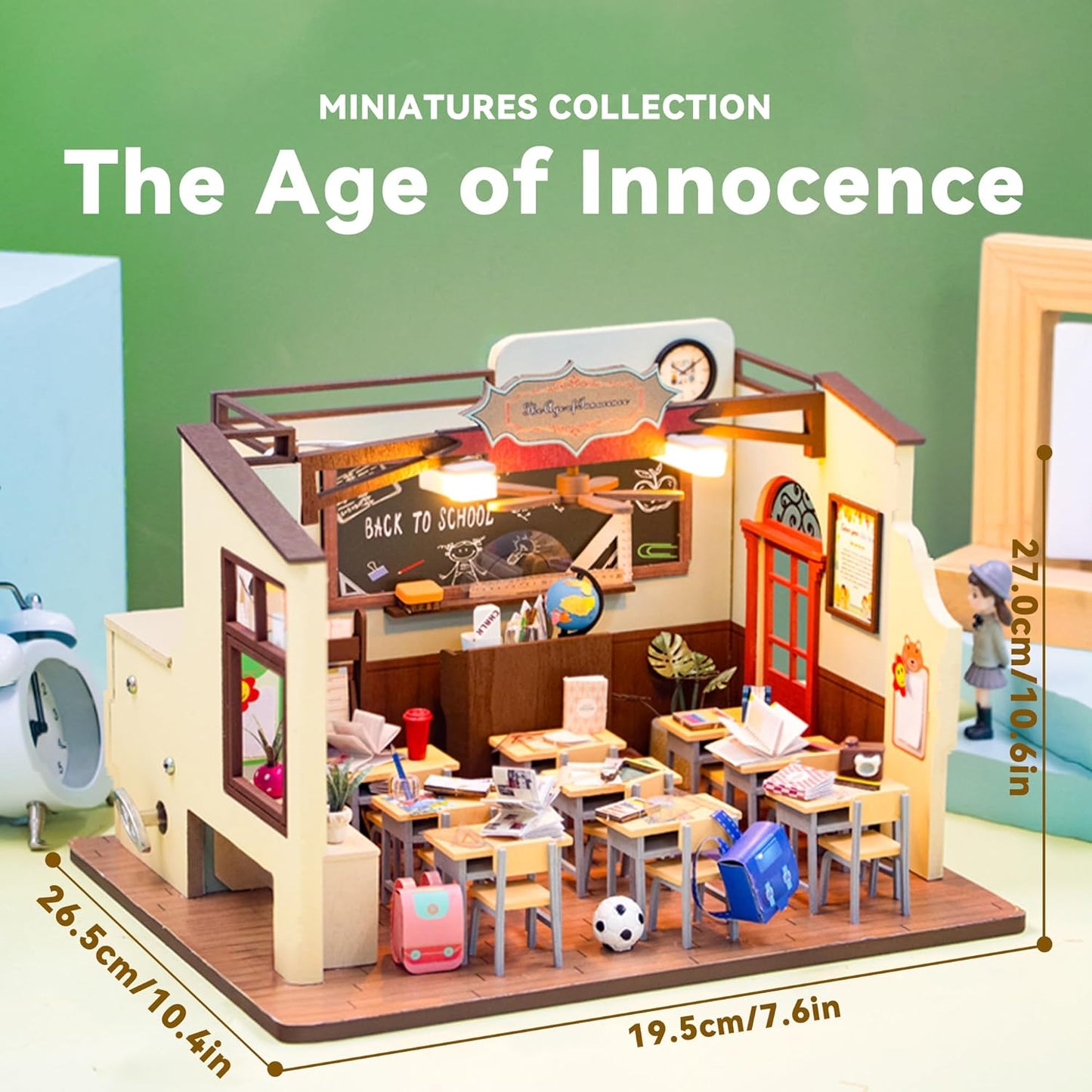 HYUKBI DIY Booknook Dollhouse Kit