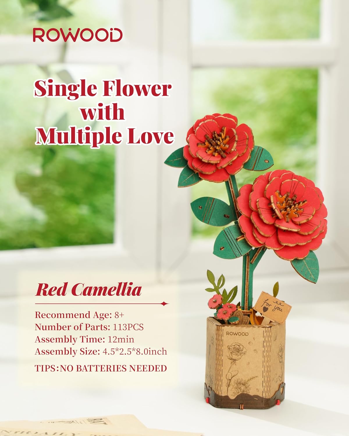Blossom Bouquet Wooden 3D Puzzles