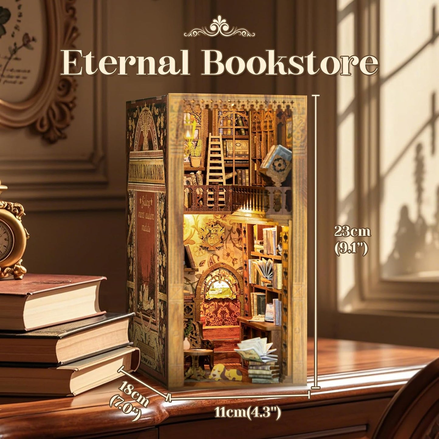 HYUKBI DIY Booknook Dollhouse Kit