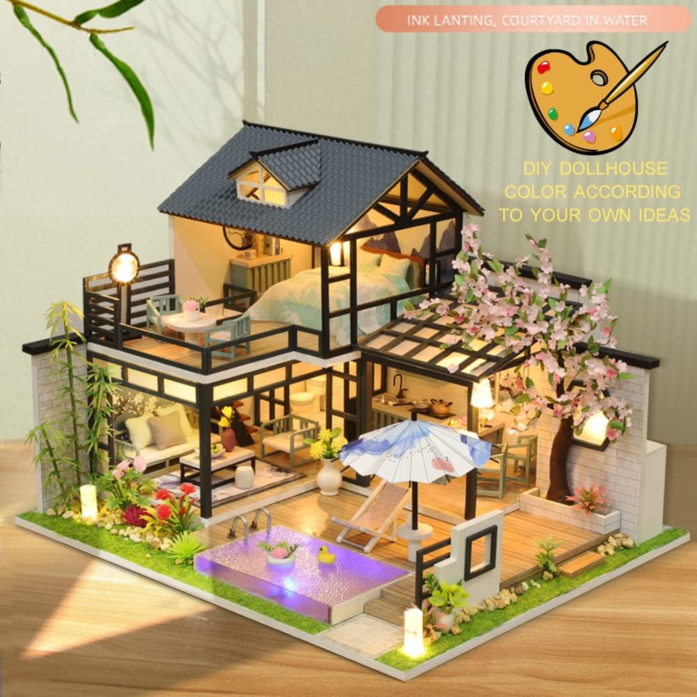 HYUKBI DIY Booknook Dollhouse Kit
