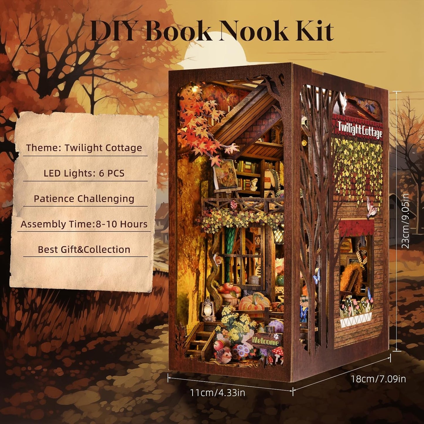 DIY Miniature Dollhouse
Rolife Cutebee HYUKBI DIY Booknook Dollhouse Kit 3D Wooden Puzzle