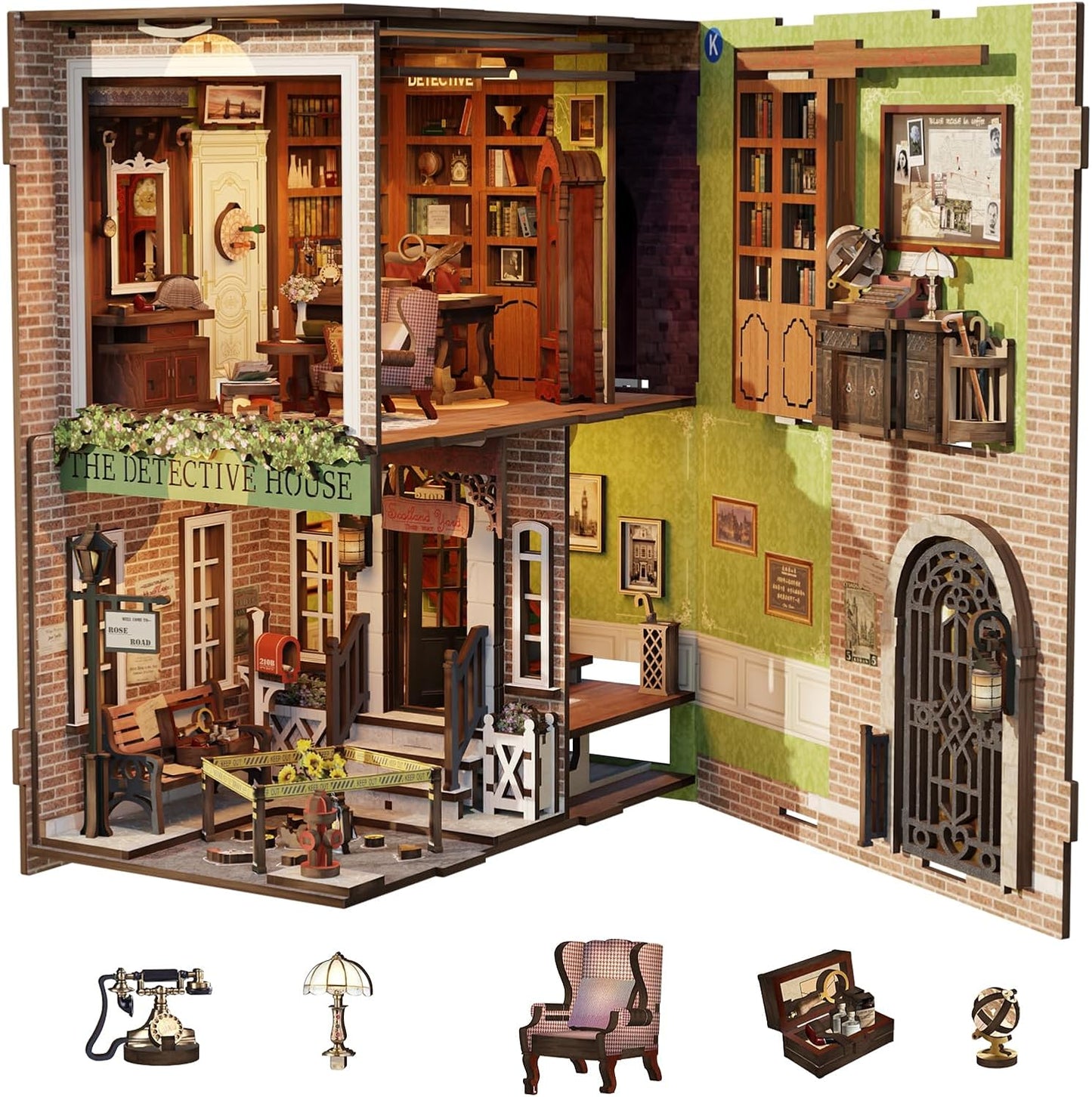 Rolife Cutebee HYUKBI DIY Booknook Dollhouse Kit 3D Wooden Puzzle