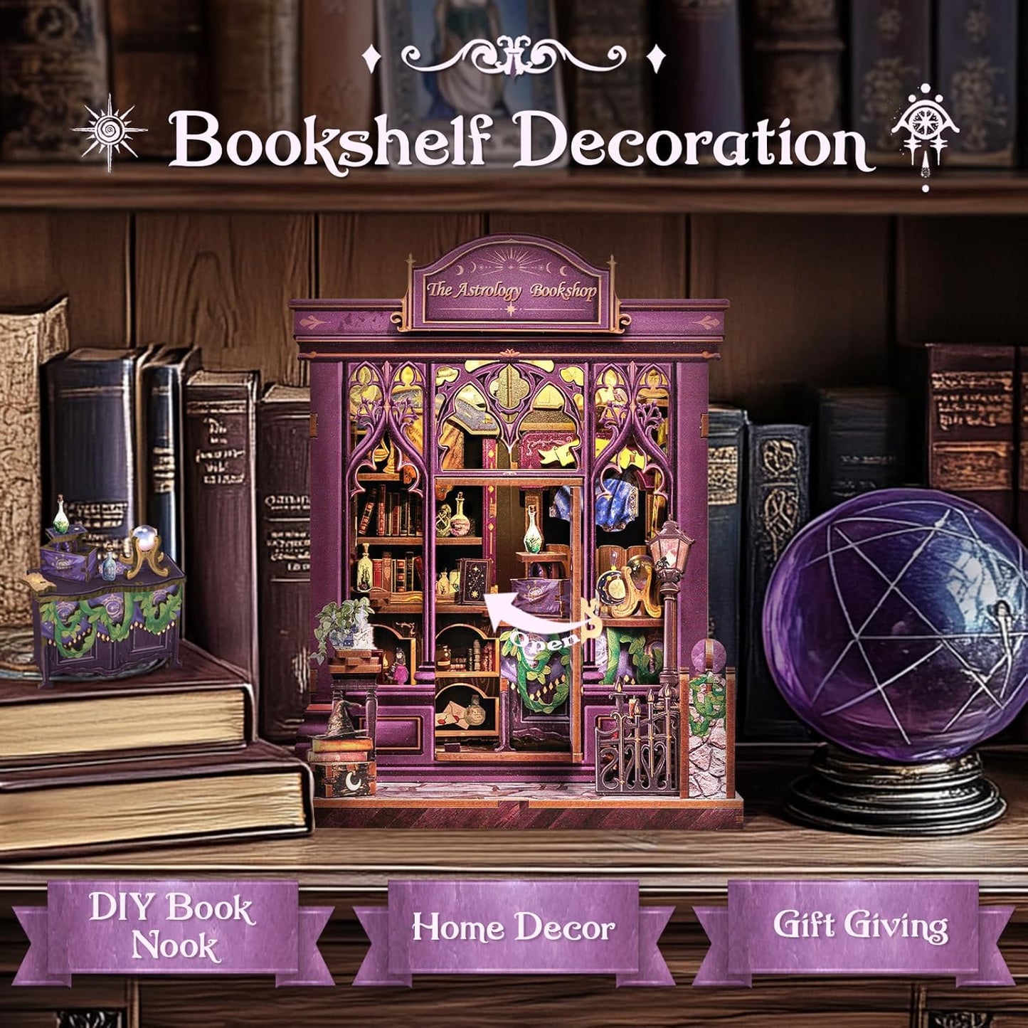 HYUKBI DIY Booknook Dollhouse Kit