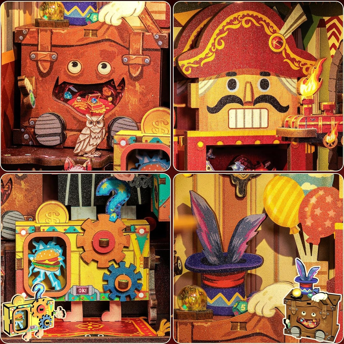 Rolife Cutebee HYUKBI DIY Booknook Dollhouse Kit 3D Wooden Puzzle