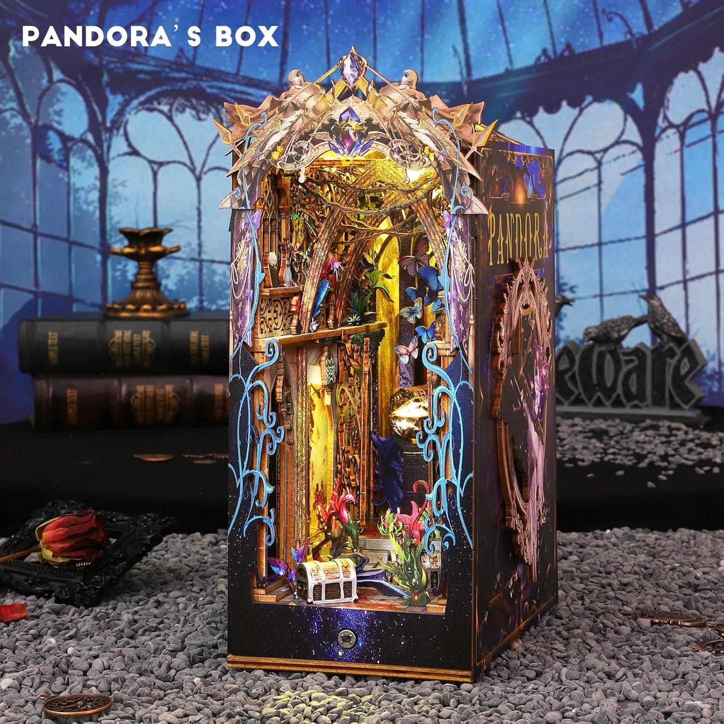 HYUKBI DIY Booknook Dollhouse Kit