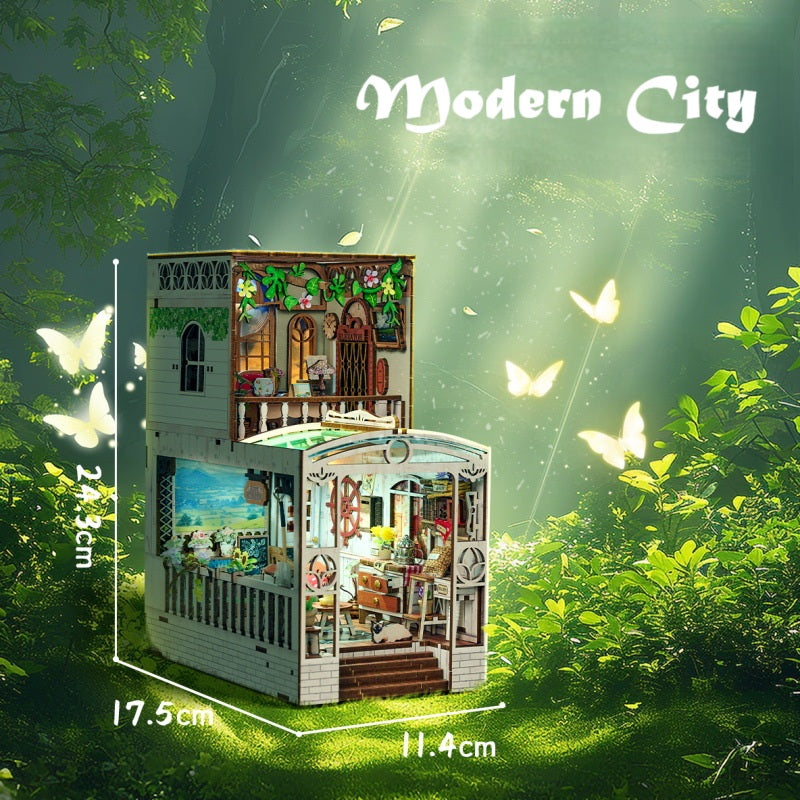 DIY Miniature Dollhouse
Rolife Cutebee HYUKBI DIY Booknook Dollhouse Kit 3D Wooden Puzzle
Micro Building Blocks Set