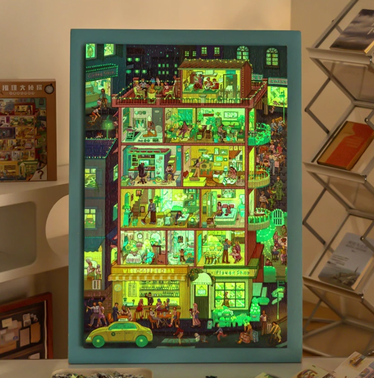 Sponge Bob Building block 1000pcs jigsaw puzzle, 2025 new puzzle, Adult Puzzle, Cartoon Puzzle, jigsaw puzzles, momibook puzzle, puzzle 2000, Wonderful Tree House Expeditions
DIY Miniature Dollhouse
Rolife Cutebee HYUKBI DIY Booknook Dollhouse Kit 3D Wooden Puzzle
Micro Building Blocks Set
Blindbox plush cute toy