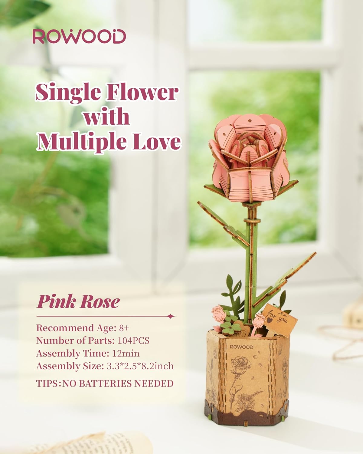 Blossom Bouquet Wooden 3D Puzzles