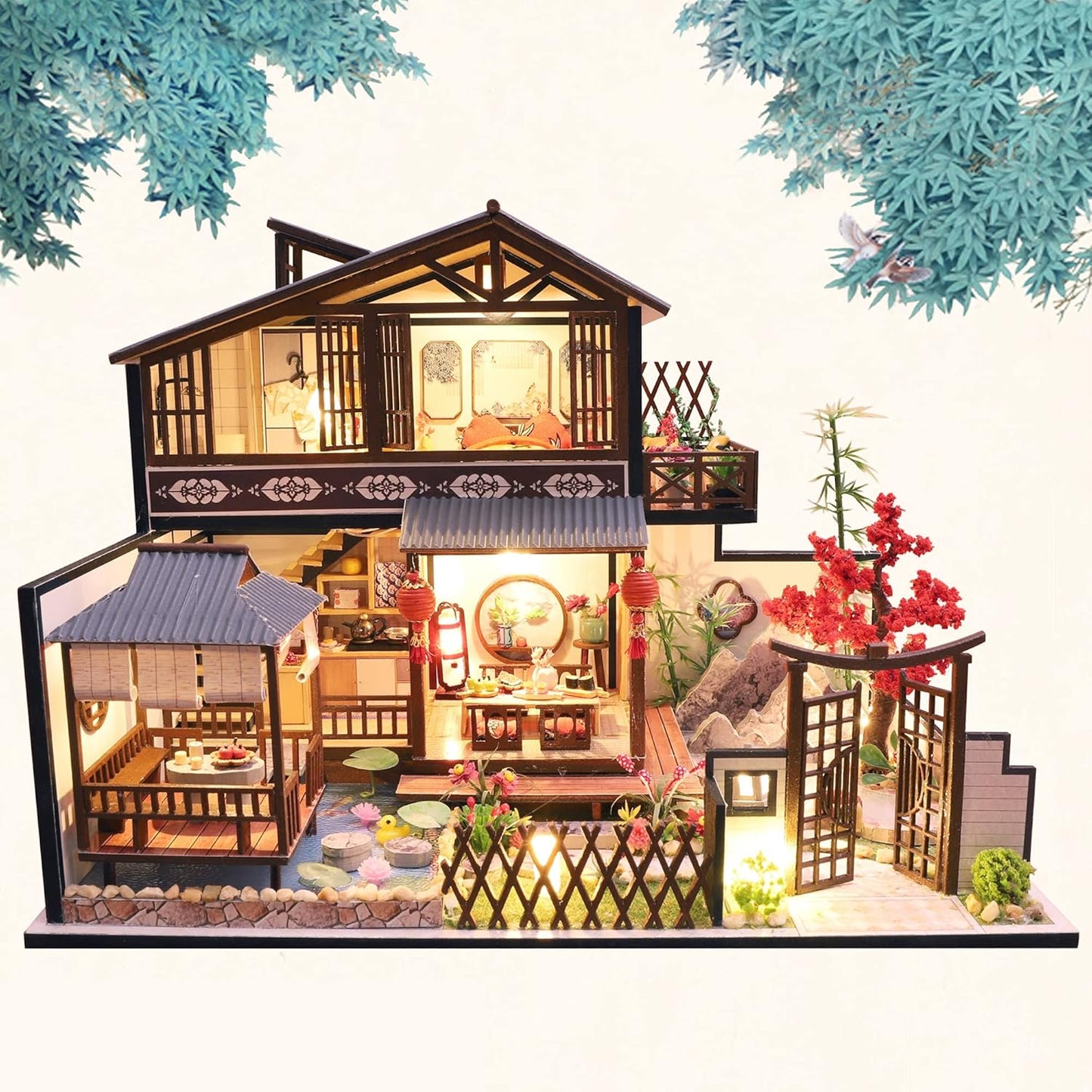 HYUKBI DIY Booknook Dollhouse Kit