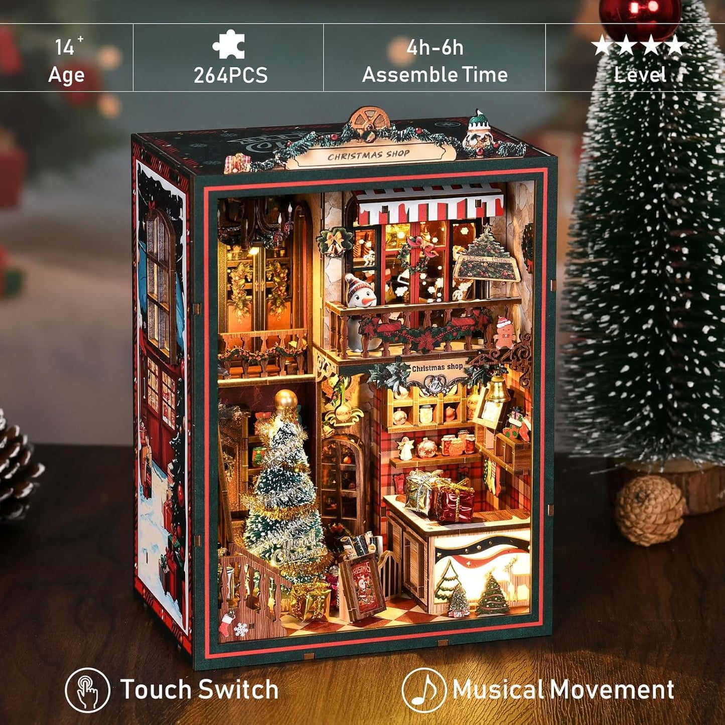 Building block, 1000pcs jigsaw puzzle, 2025 new puzzle, Adult Puzzle, Cartoon Puzzle, jigsaw puzzles,, puzzle 2000, DIY Miniature Dollhouse, Rolife, Cutebee, HYUKBI, DIYBooknook, Dollhouse Kit, 3D Wooden Puzzle, Micro Building Blocks Set, Christmas Holiday gift