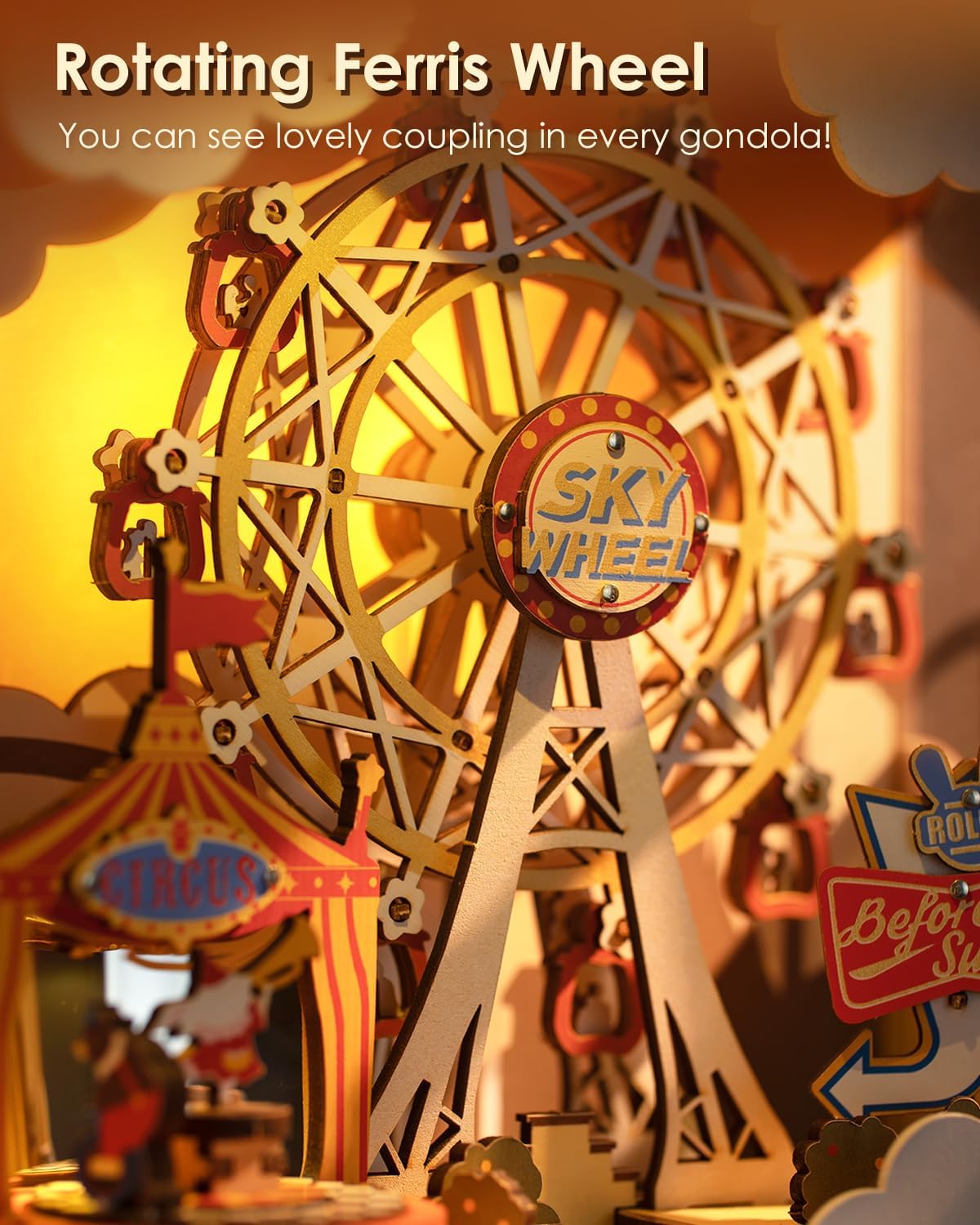 16" Ferris Wheel Music Box