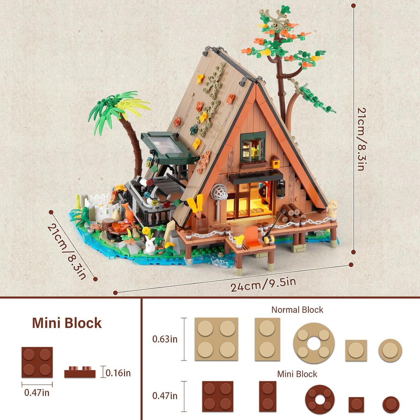 HYUKBI DIY Micro Building Blocks Set