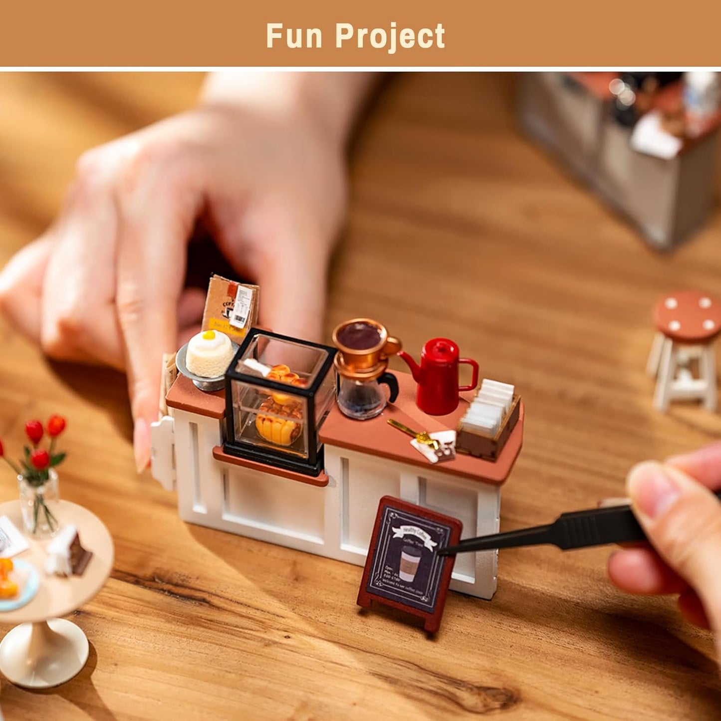 DIY Miniature Dollhouse Kits with LED