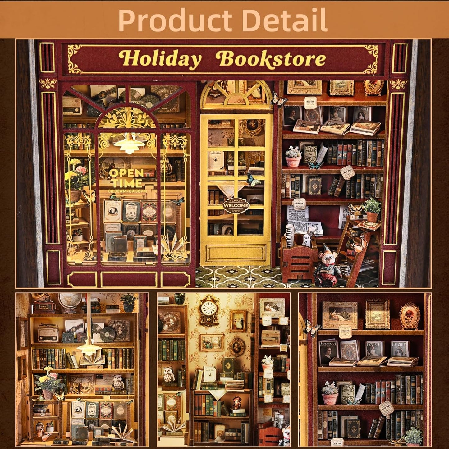 Building block, 1000pcs jigsaw puzzle, 2025 new puzzle, Adult Puzzle, Cartoon Puzzle, jigsaw puzzles,, puzzle 2000, DIY Miniature Dollhouse, Rolife, Cutebee, HYUKBI, DIY Booknook, Bookend, Dollhouse Kit, 3D Wooden Puzzle, Micro Building Blocks Set, Christmas Holiday gift