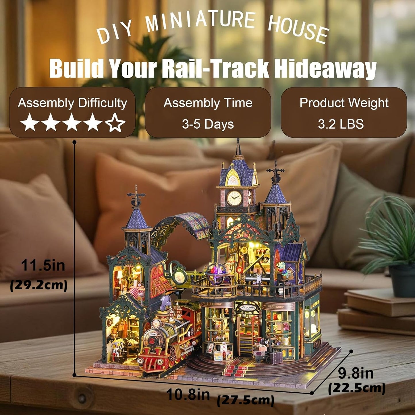 Building block, 1000pcs jigsaw puzzle, 2025 new puzzle, Adult Puzzle, Cartoon Puzzle, jigsaw puzzles,, puzzle 2000, DIY Miniature Dollhouse, Rolife, Cutebee, HYUKBI, DIY Booknook, Bookend, Dollhouse Kit, 3D Wooden Puzzle, Micro Building Blocks Set, Christmas Holiday gift