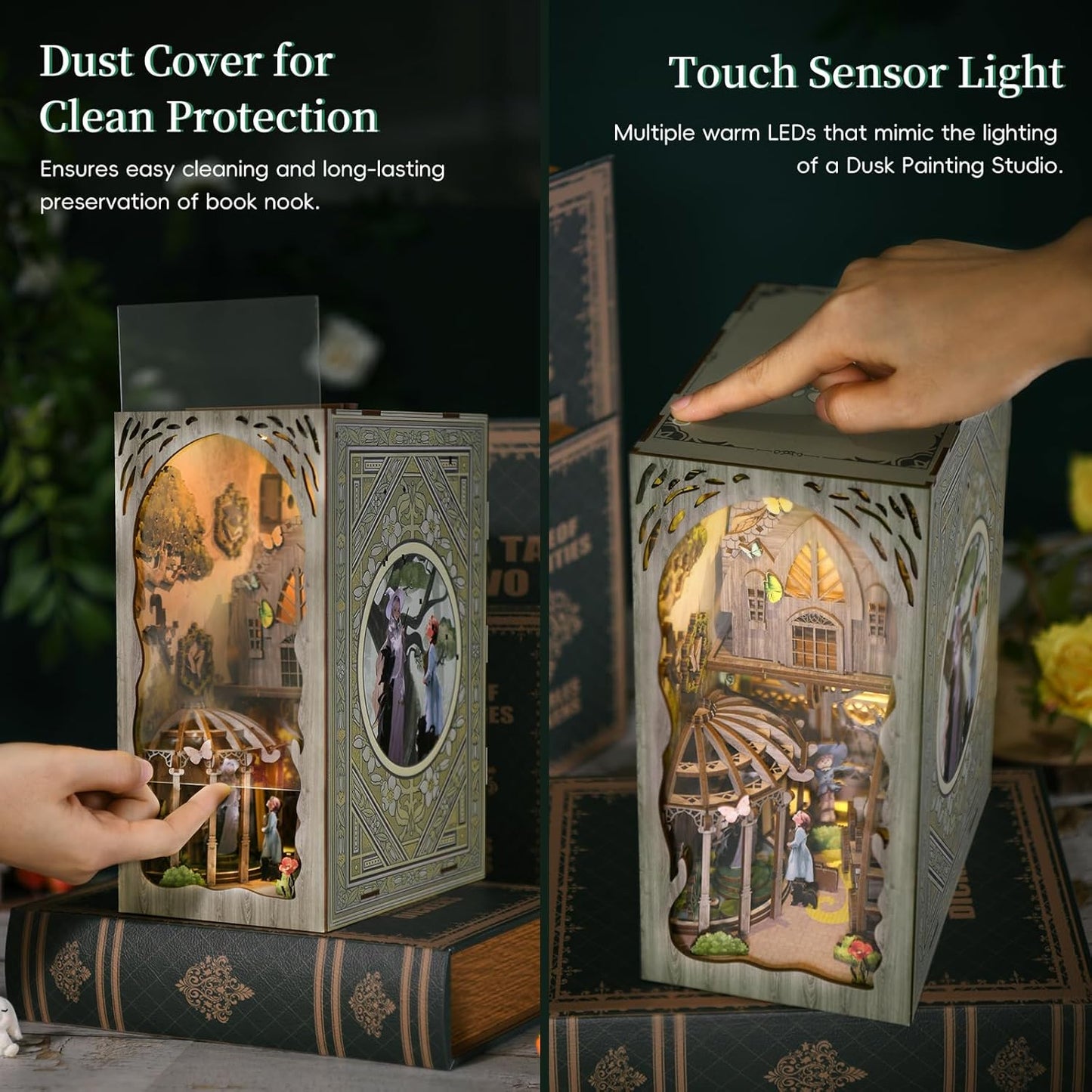 HYUKBI DIY Booknook Dollhouse Kit