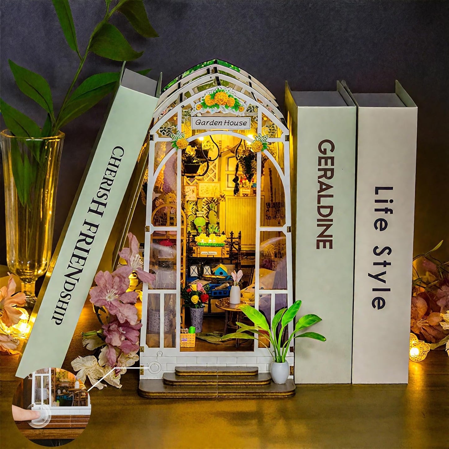 HYUKBI DIY Booknook Dollhouse Kit