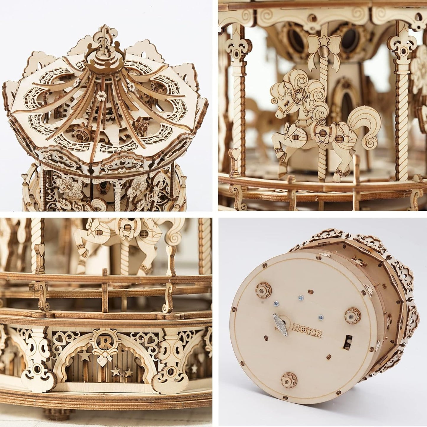3D Wooden Puzzles Music Box