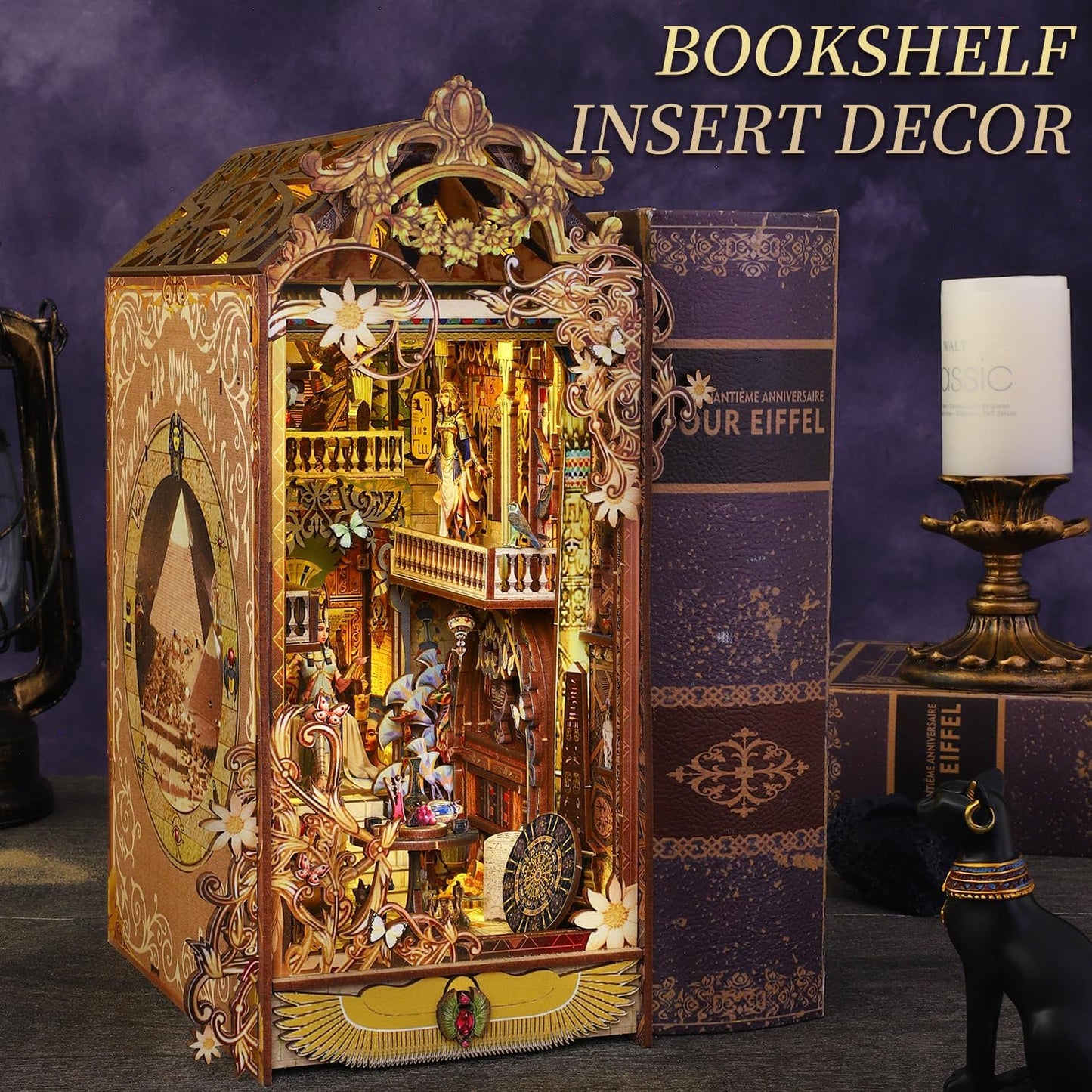 HYUKBI DIY Booknook Dollhouse Kit