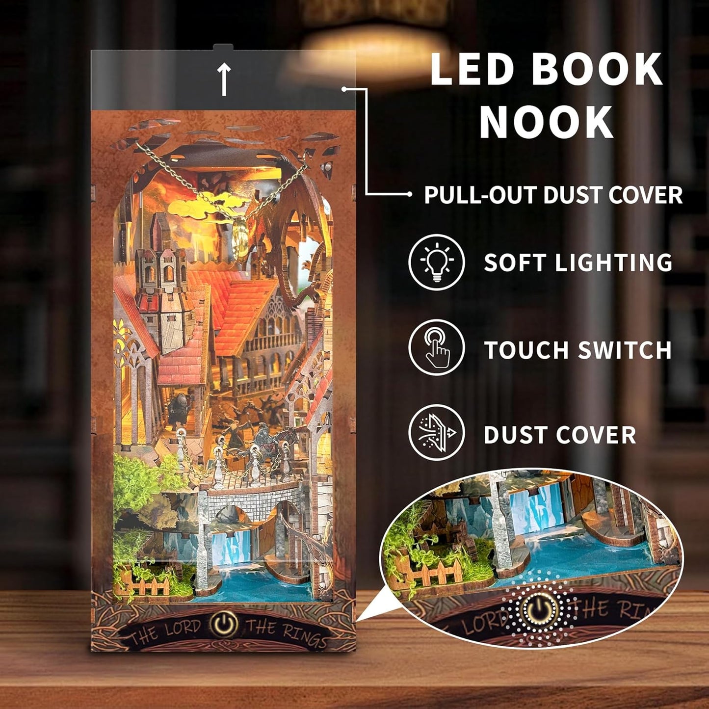 HYUKBI DIY Booknook Dollhouse Kit