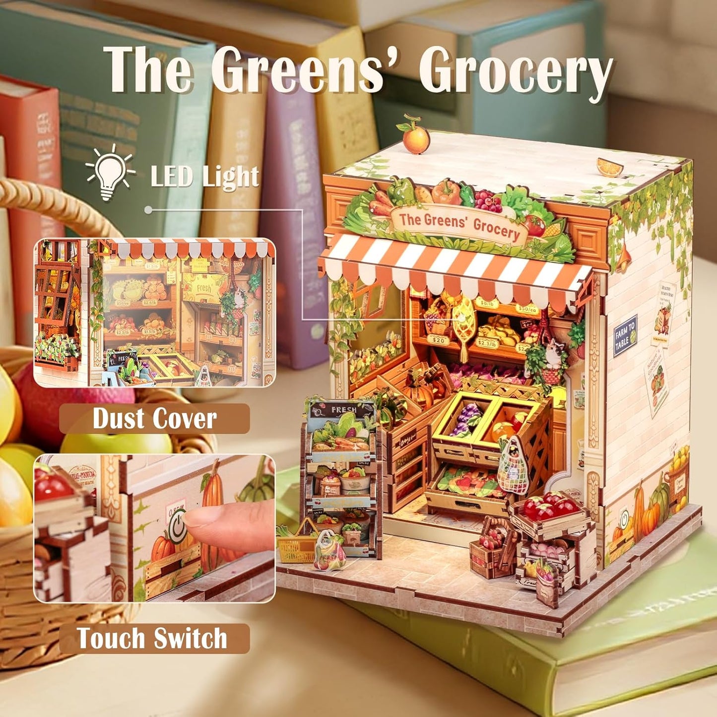 Building block, 1000pcs jigsaw puzzle, 2025 new puzzle, Adult Puzzle, Cartoon Puzzle, jigsaw puzzles,, puzzle 2000, DIY Miniature Dollhouse, Rolife, Cutebee, HYUKBI, DIY Booknook, Bookend, Dollhouse Kit, 3D Wooden Puzzle, Micro Building Blocks Set, Christmas Holiday gift