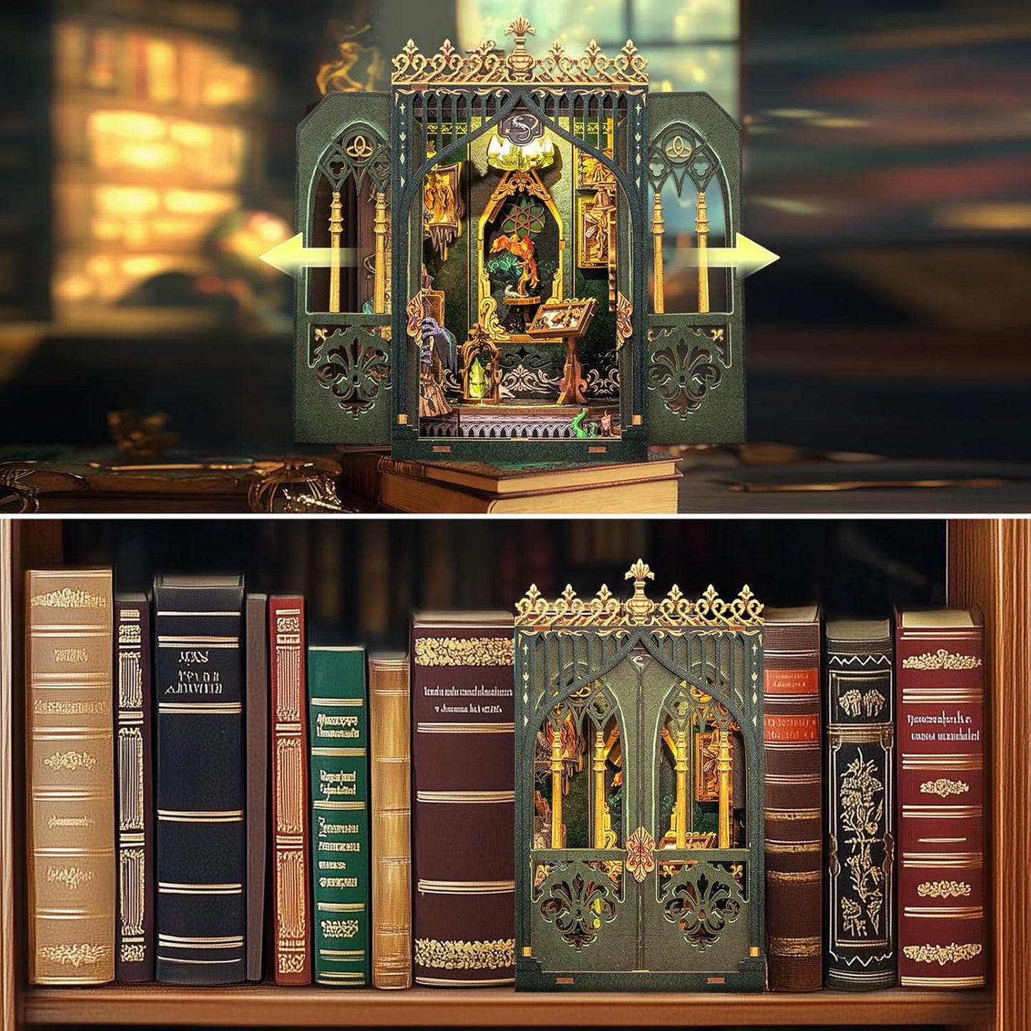 Rolife Cutebee HYUKBI DIY Booknook Dollhouse Kit 3D Wooden Puzzle