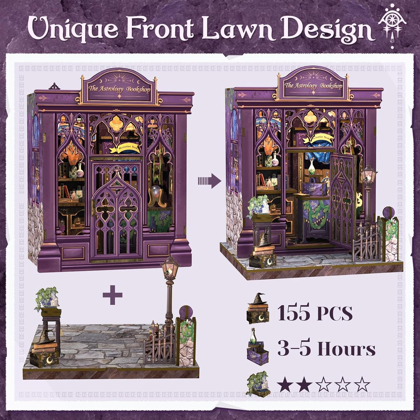 HYUKBI DIY Booknook Dollhouse Kit