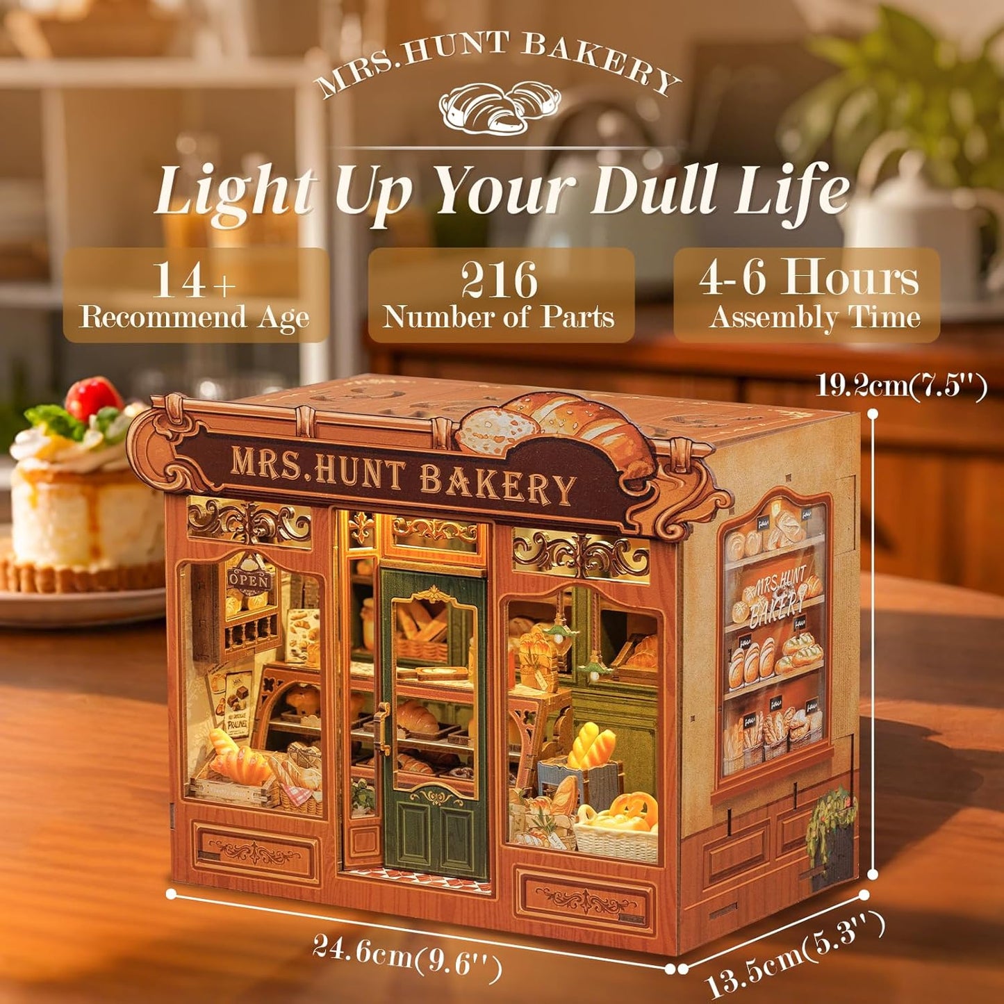 Rolife Cutebee HYUKBI DIY Booknook Dollhouse Kit 3D Wooden Puzzle