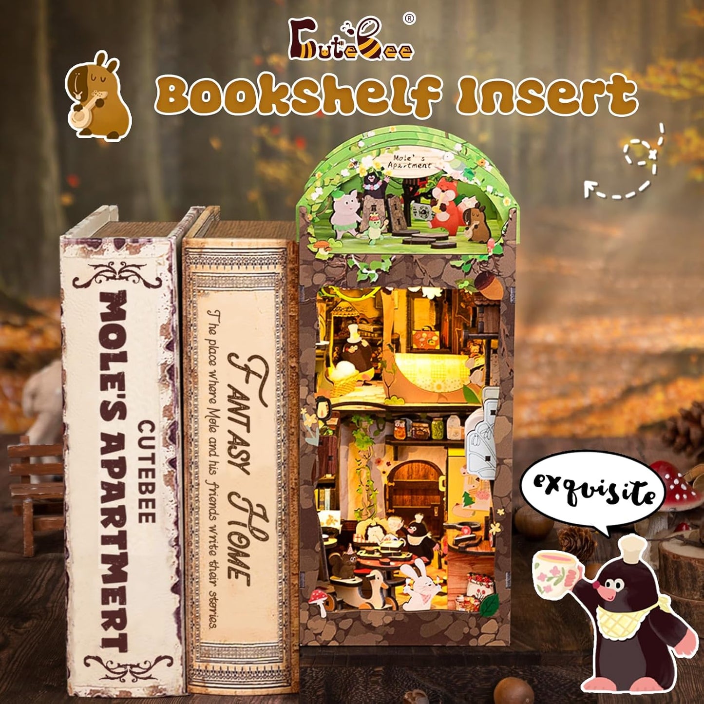 DIY Miniature Dollhouse
Rolife Cutebee HYUKBI DIY Booknook Dollhouse Kit 3D Wooden Puzzle
Micro Building Blocks Set
Blindbox plush cute toy