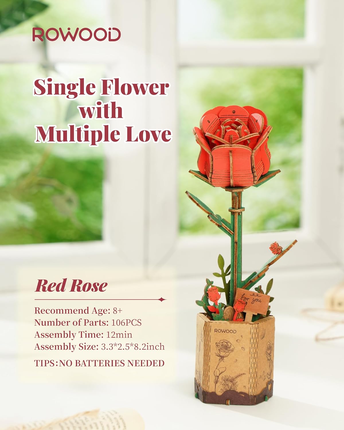 Blossom Bouquet Wooden 3D Puzzles