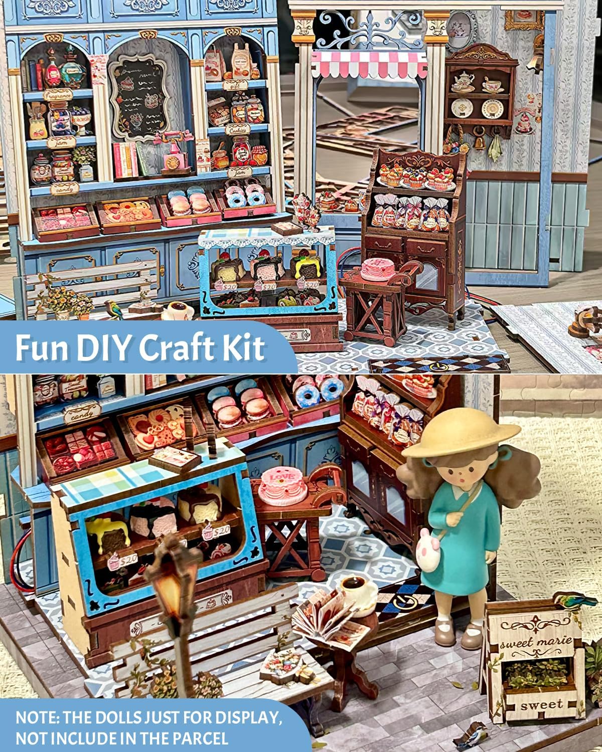 HYUKBI DIY Booknook Dollhouse Kit