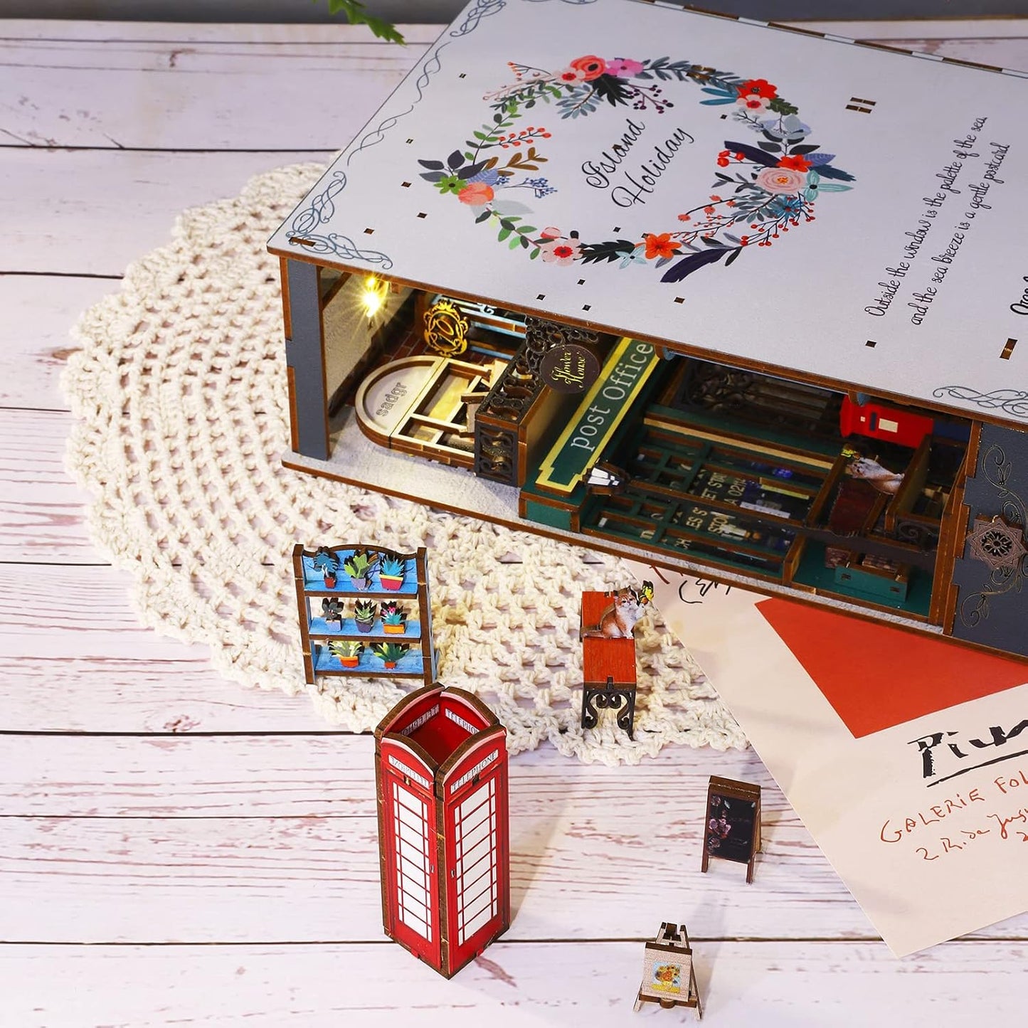 HYUKBI DIY Booknook Dollhouse Kit