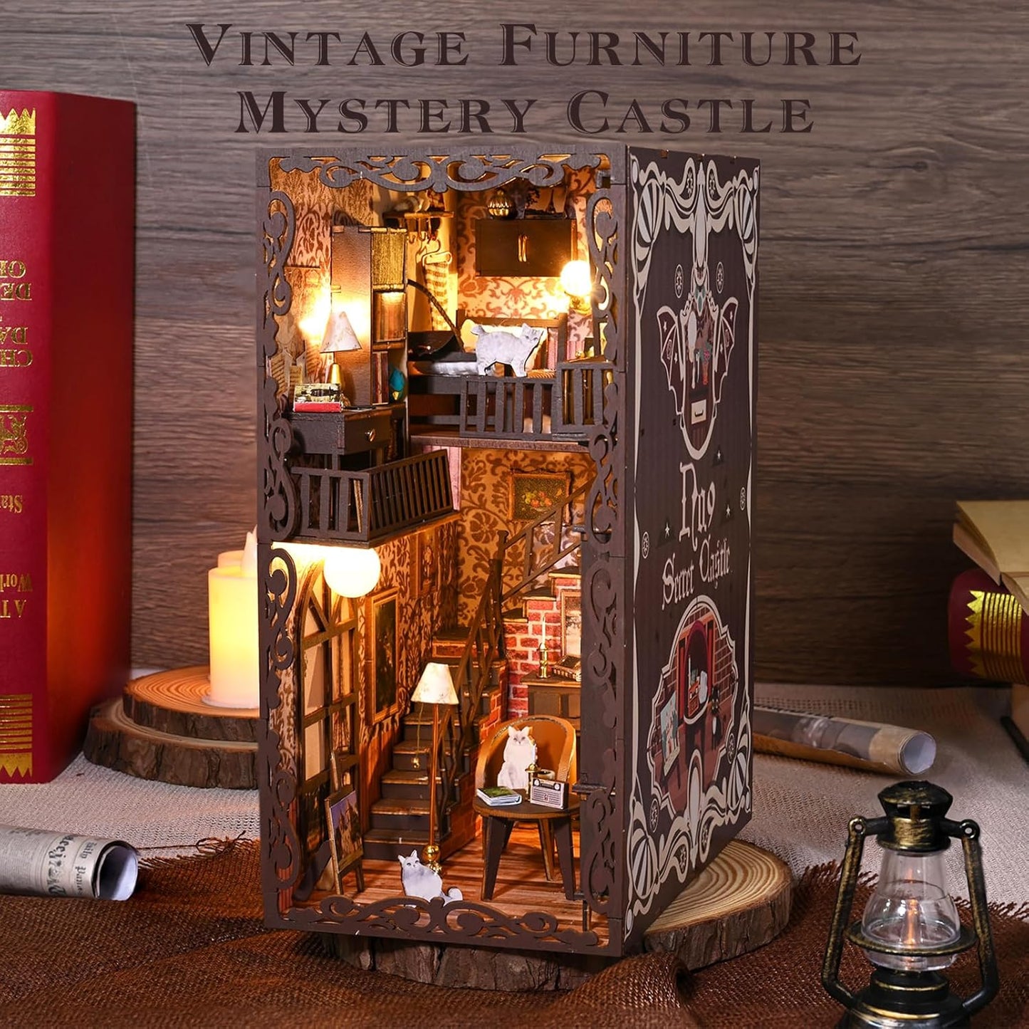HYUKBI DIY Booknook Dollhouse Kit