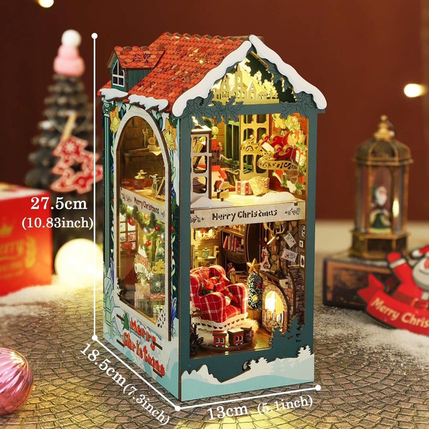 HYUKBI DIY Booknook Dollhouse Kit