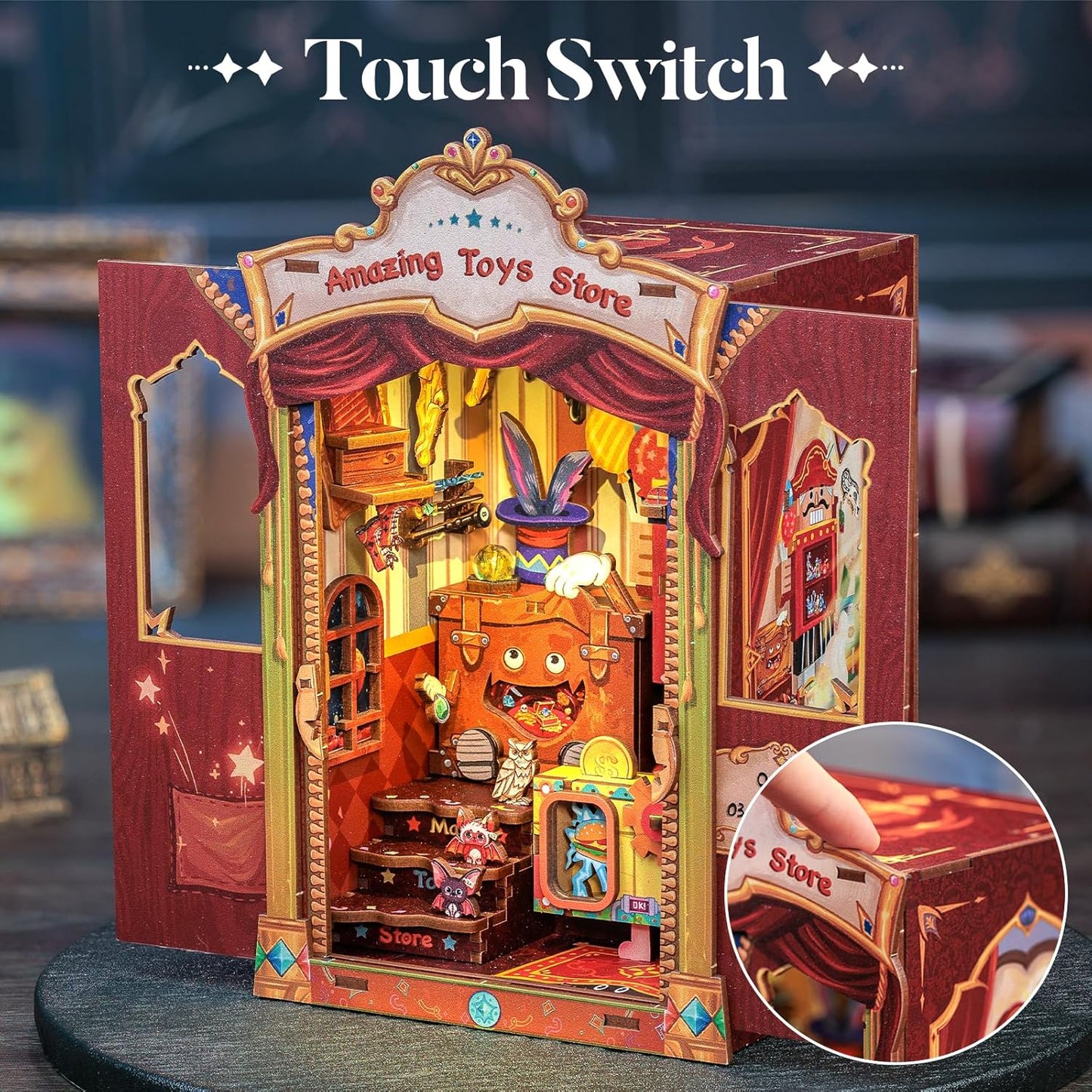 Rolife Cutebee HYUKBI DIY Booknook Dollhouse Kit 3D Wooden Puzzle