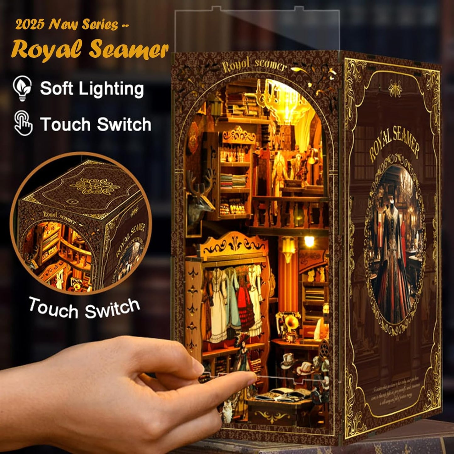 HYUKBI DIY Booknook Dollhouse Kit