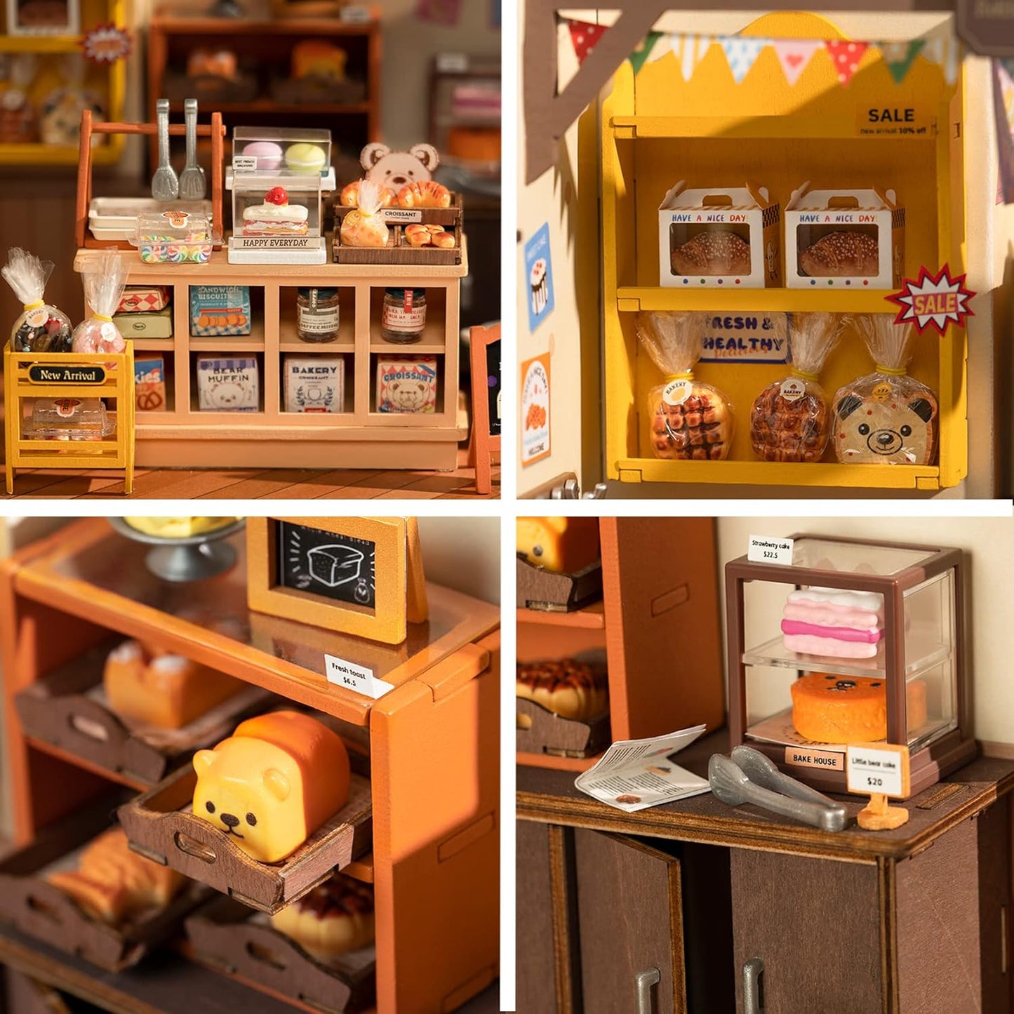 DIY Miniature Dollhouse Kits with LED Light